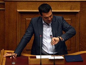 Griechenlands Premierminister Alexis Tsipras im Parlament in Athen.