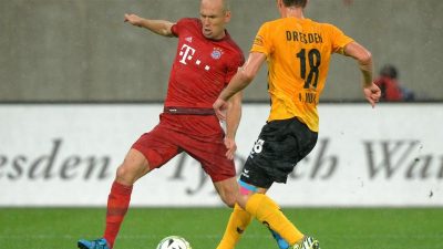 Bayern München siegt im Benefizspiel in Dresden 3:1