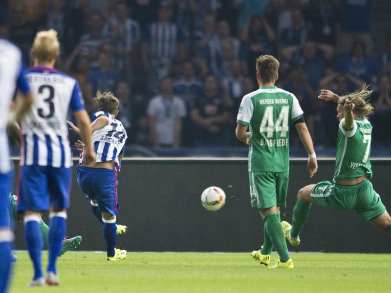 Hertha reicht ein 1:1 gegen Werder zur Tabellenführung