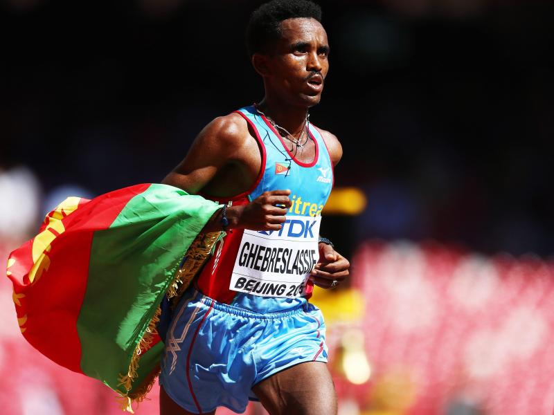 Überraschungssieg im Marathon: WM-Gold für Ghebreslassie