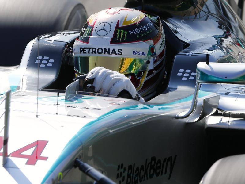 Hamilton im Spa-Abschlusstraining vor Rosberg