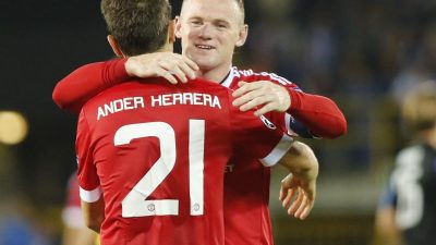 Schweinsteiger mit ManUnited in der Champions League