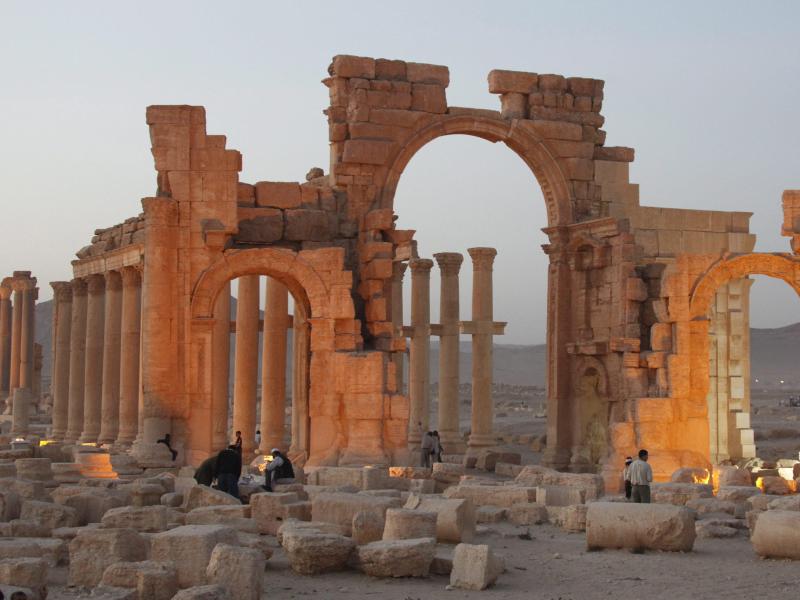 IS zerstört im syrischen Palmyra Teile eines weiteren Tempels
