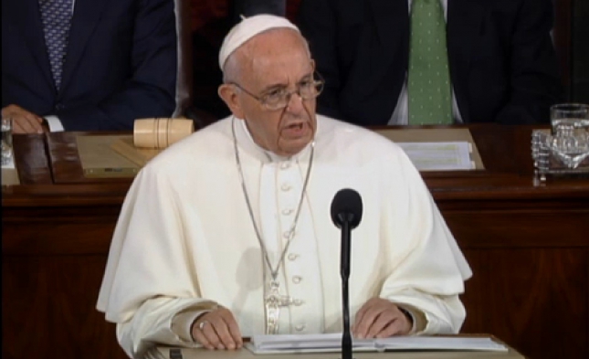 Papst fordert vor US-Kongress „neuen Geist der Zusammenarbeit“