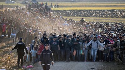 Videos aus Spielfeld: Tumult in Flüchtlingscamp, Straßenblockade von Bürgern