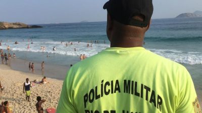 42,8 Grad in Rio de Janeiro: Polizei schützt die berühmten Strände