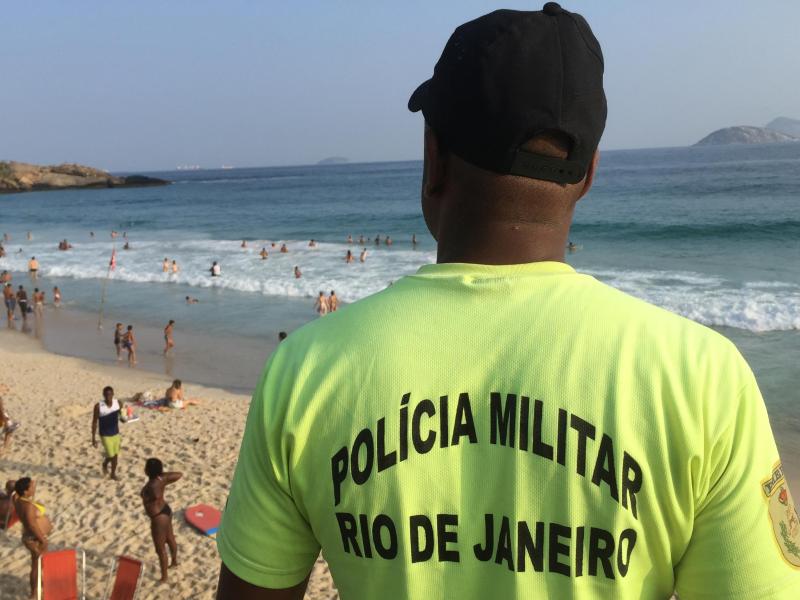 42,8 Grad in Rio de Janeiro: Polizei schützt die berühmten Strände