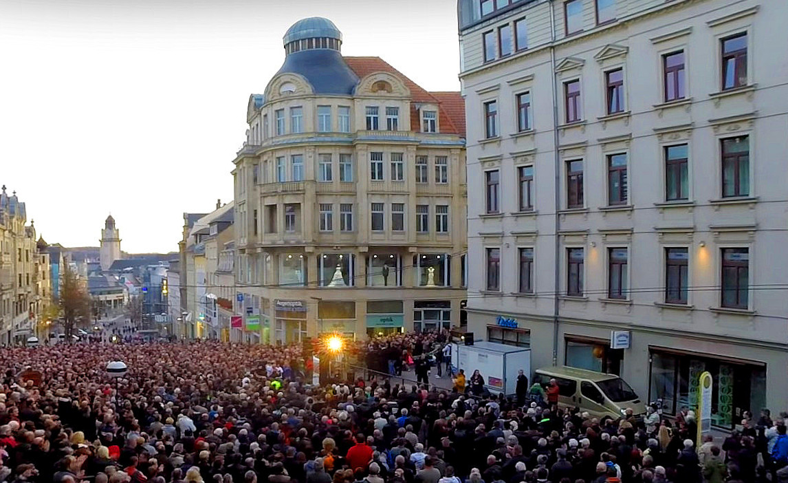 Teilnehmerzahl steigt weiter: 4.000 Bürger bei Sonntags-Demo in Plauen