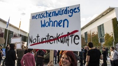 Flüchtlings-Protest gegen Neuankömmlinge: Wollten Zimmer nicht teilen