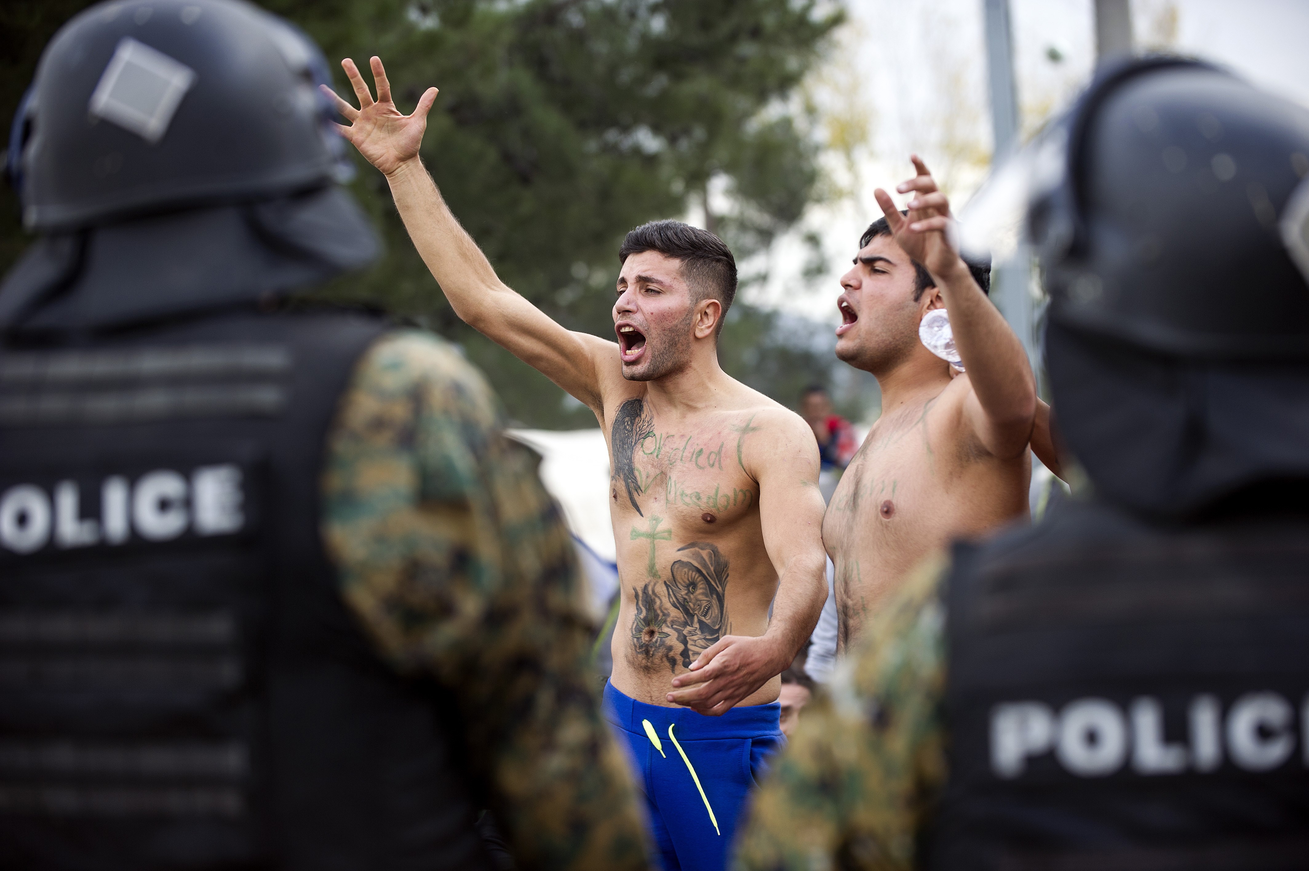Mazedonien warnt vor „hohem Konfliktrisiko“ zwischen Flüchtlingen, Polizei und Bevölkerung