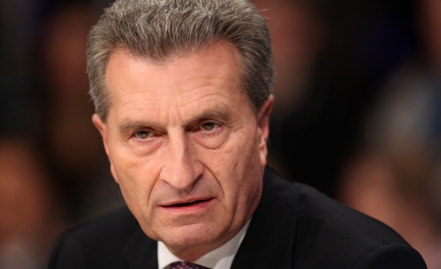 Oettinger will mehr Hilfe Deutschlands bei EU-Grenzschutz