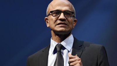 Microsoft-Chef Nadella erläutert Cloud-Strategie in Berlin