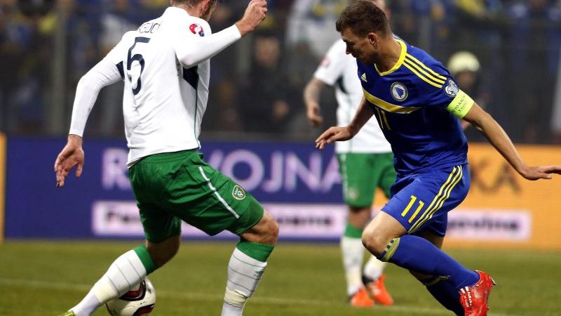 Bosniens EM-Premiere in Gefahr: Nur 1:1 gegen Irland