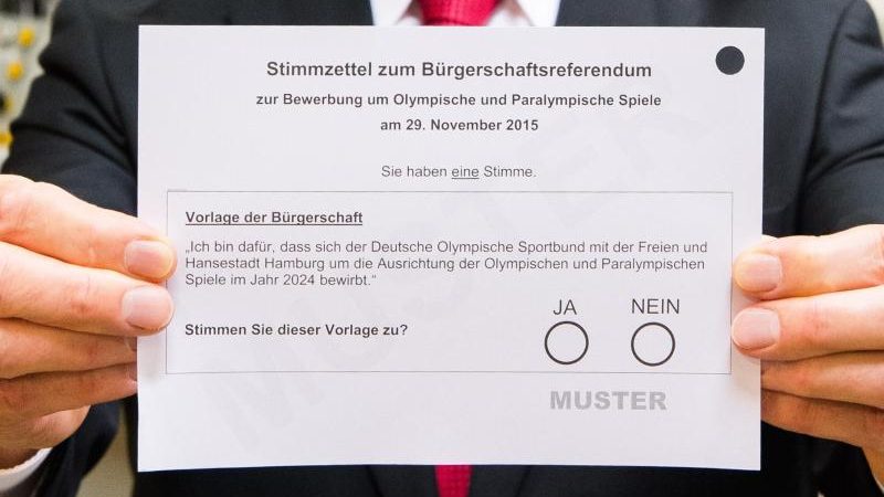Hohe Beteiligung an Olympia-Referendum in Hamburg
