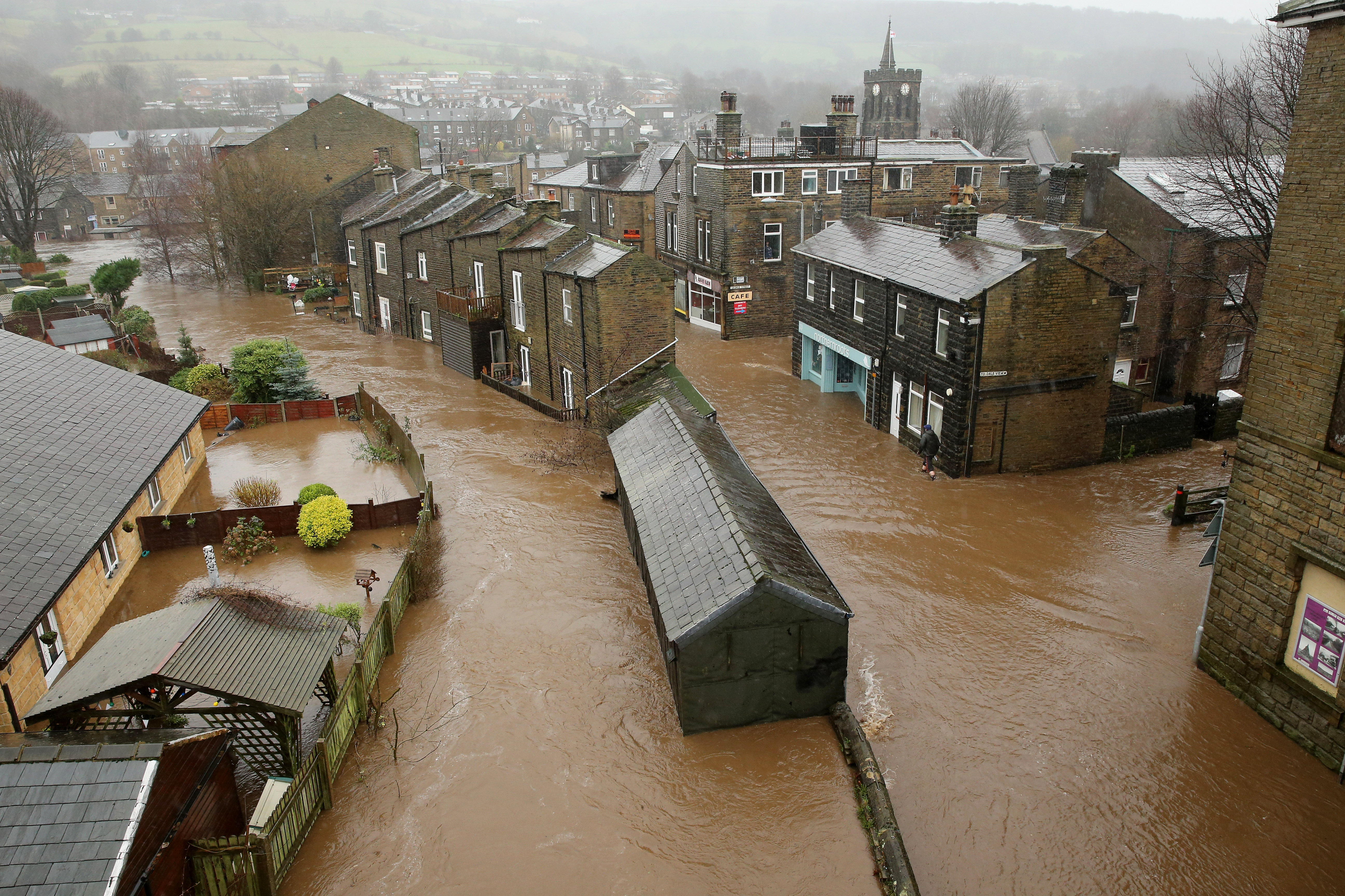 Höchste Warnstufe in 30 Regionen Englands wegen Hochwasser