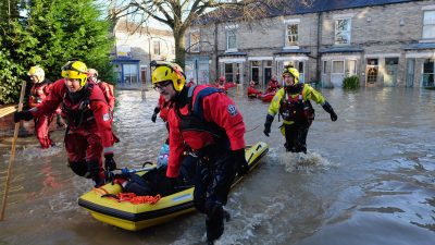 Großbritannien: Höchste Hochwasser-Warnstufe ausgerufen