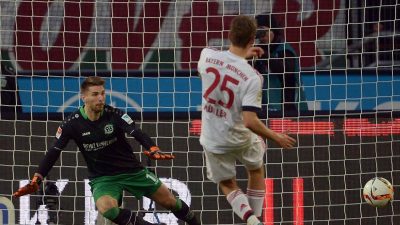 Müde Bayern gewinnen 1:0 in Hannover – Müller trifft