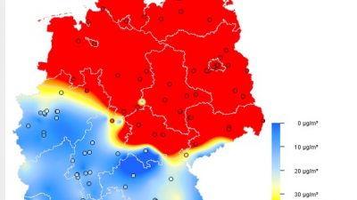 Dicke Luft in Mittel- und Norddeutschland: Feinstaubbelastung über Grenzwerten
