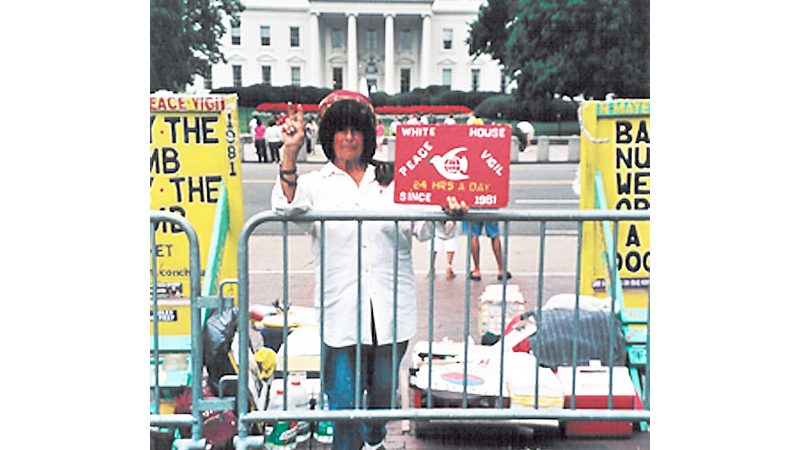 Friedenswache vor dem Weißen Haus – 12.000 Tage und Nächte ohne Unterbrechung