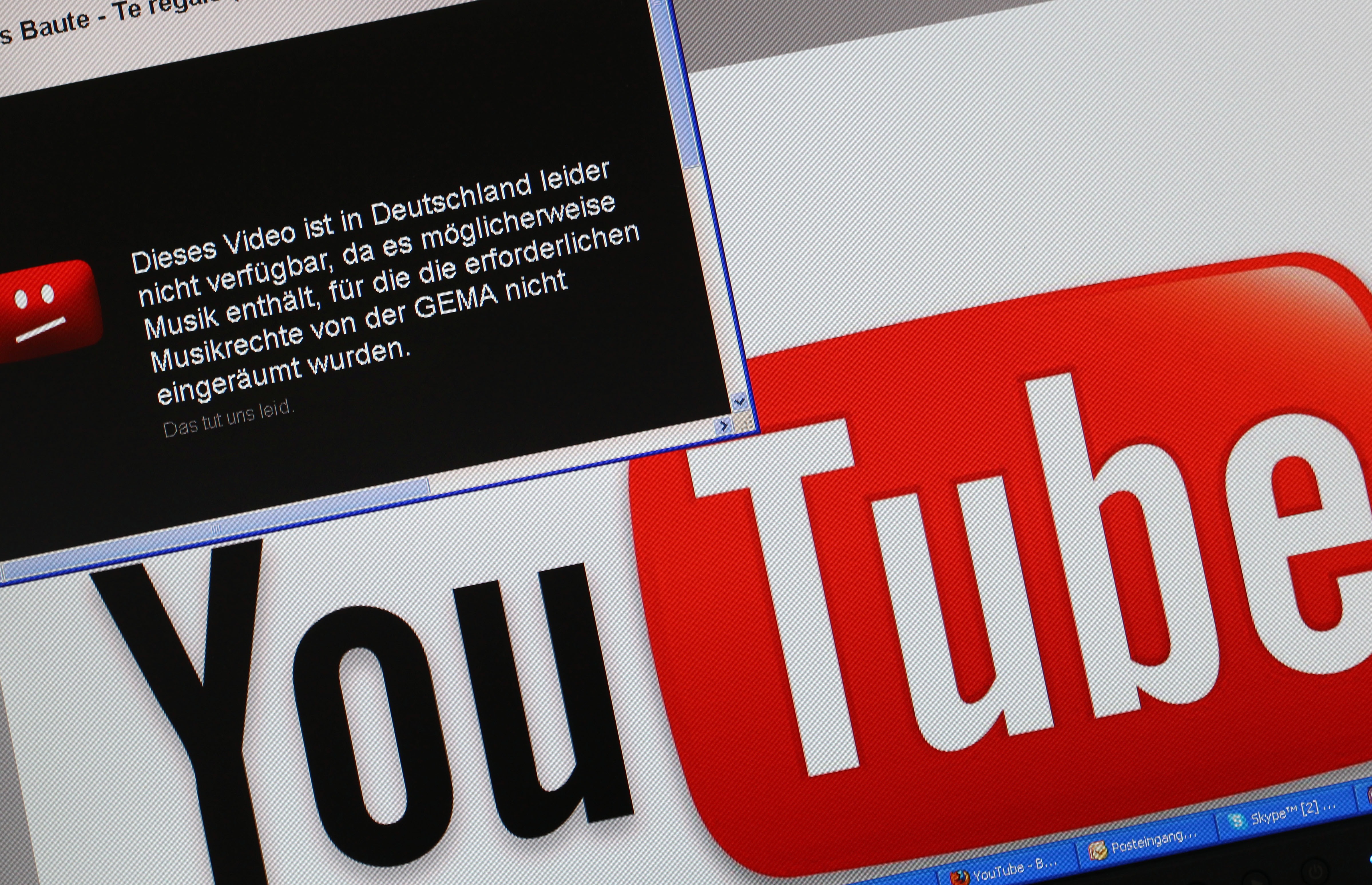 Gema scheitert erneut vor Gericht im Streit mit YouTube