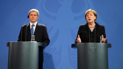 Merkel stellt Ciolos Schengen-Mitgliedschaft Rumäniens in Aussicht