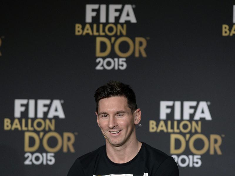 Messi zum fünften Mal Weltfußballer des Jahres