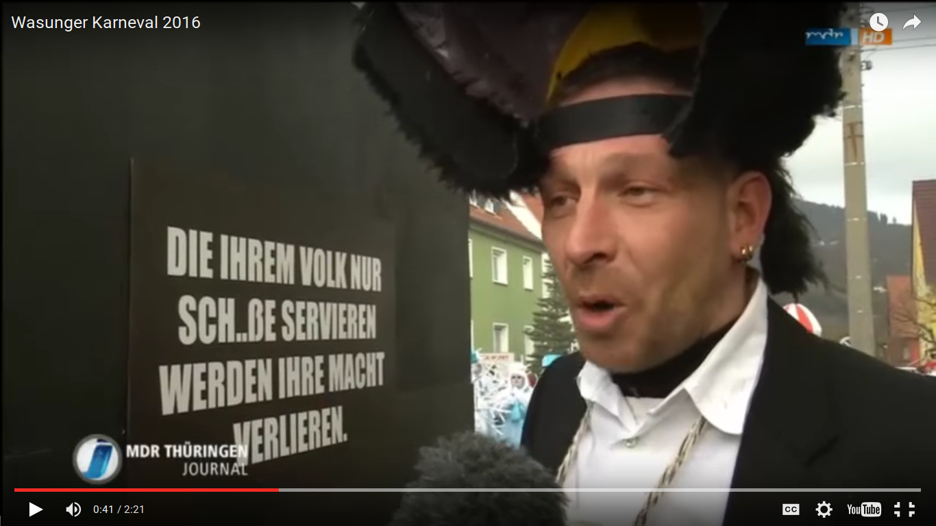 Wasunger Karneval: mdr-Reporter spricht schon von Volksverhetzung + Video