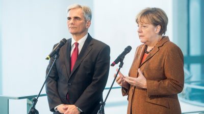 Faymann will Österreichs Grenzen notfalls „im Widerspruch zu Deutschland“ schützen