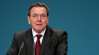 Schröder dringt auf Abbau der Sanktionen gegen Russland