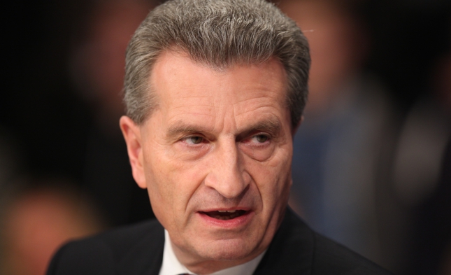 Oettinger besorgt um Handlungsfähigkeit des Europäischen Rats