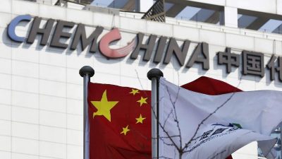 China plant offenbar Zusammenschluss zweier Chemie-Riesen