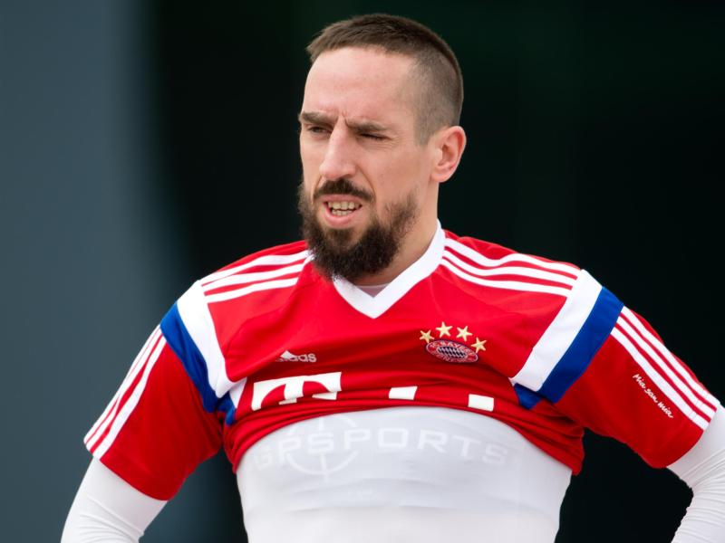 Ribéry beim FC Bayern wieder im Mannschaftstraining