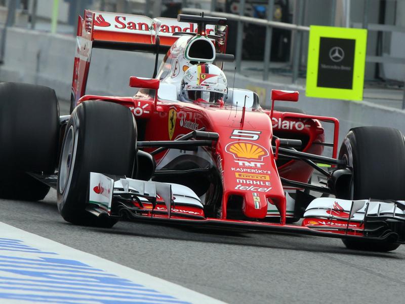 Ferrari und Vettel wieder vorläufig Schnellste