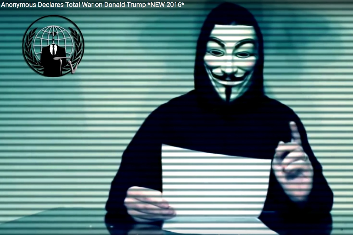 Anonymous-Video erklärt Donald Trump „totalen Krieg“