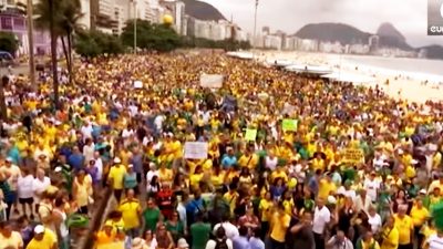 Mega-Demo in Brasilien: 6,8 Millionen wollen Präsidentin Rousseff absetzen