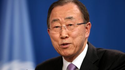 UN-Generalsekretär Ban Ki-Moon warnt EU-Staaten vor Abschottung