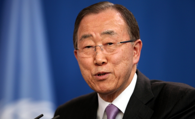UN-Generalsekretär Ban Ki-Moon warnt EU-Staaten vor Abschottung