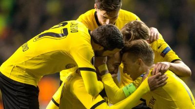 BVB im Viertelfinale – Doppelpack von Aubameyang