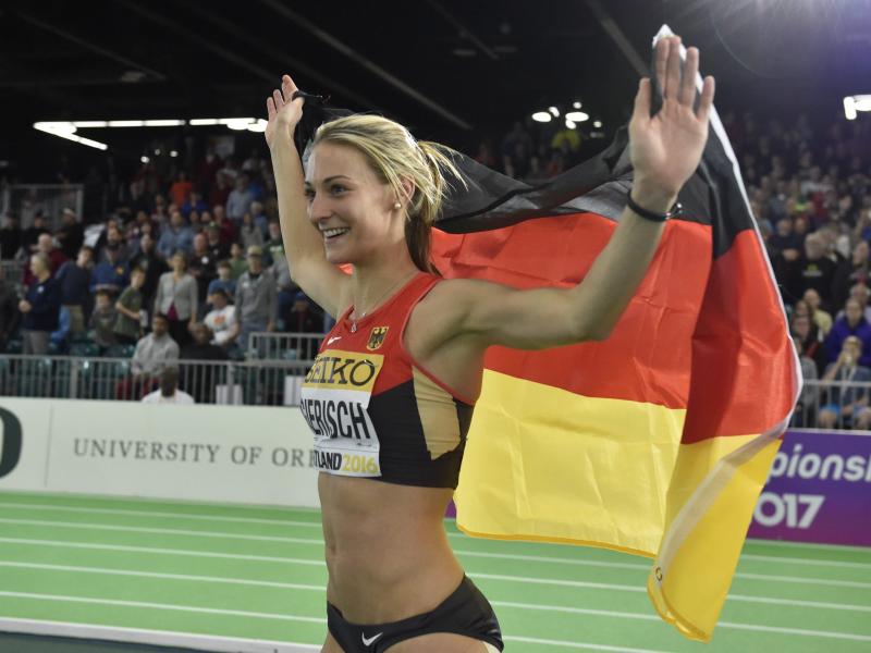Dreispringerin Kristin Gierisch holt Silber bei Hallen-WM