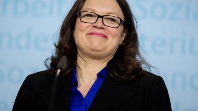 Nahles: Merkel hat «Nimbus der Unbesiegbarkeit verloren»