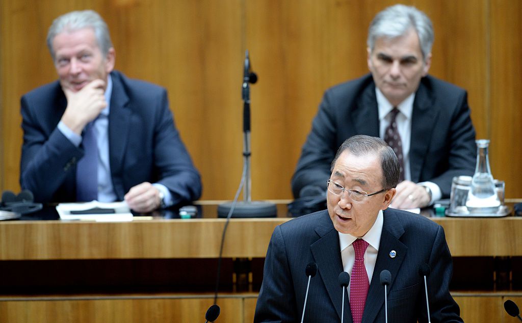 So reagiert FPÖ-Chef Strache auf Ban Ki Moons Fremdenfeindlichkeits-Vorwurf vor dem Nationalrat