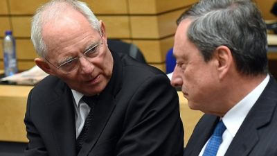 Nullzinspolitik: Schäuble verschärft Ton gegen EZB-Präsident Draghi