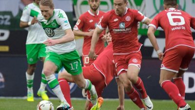 Wolfsburg nur 1:1 gegen Mainz: Europacup in weiter Ferne