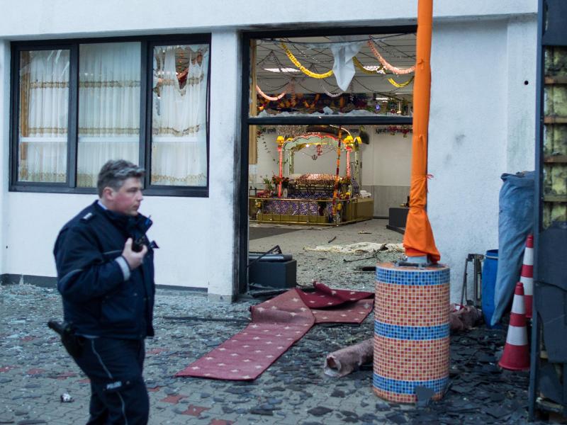 Explosion in hinduistischem Gebetshaus in Essen
