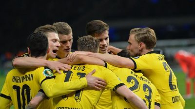 BVB schlägt Hertha und fordert im Pokal-Finale Bayern