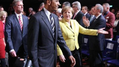 Obama und Merkel öffnen die Pforten der Hannover Messe