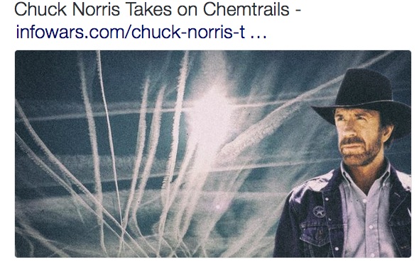 Massenimfpung per Flugzeug: Chuck Norris berichtet in „Sky Criminals“ über Chemtrails & Co