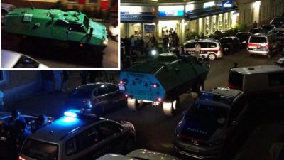 Wien: Panzerwagen fährt in Ottakring auf!