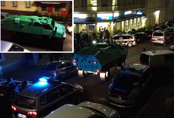 Wien: Panzerwagen fährt in Ottakring auf!