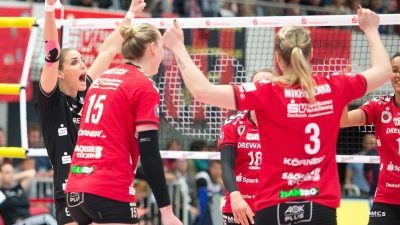 Volleyballerinnen des Dresdner SC gelingt Titel-Hattrick